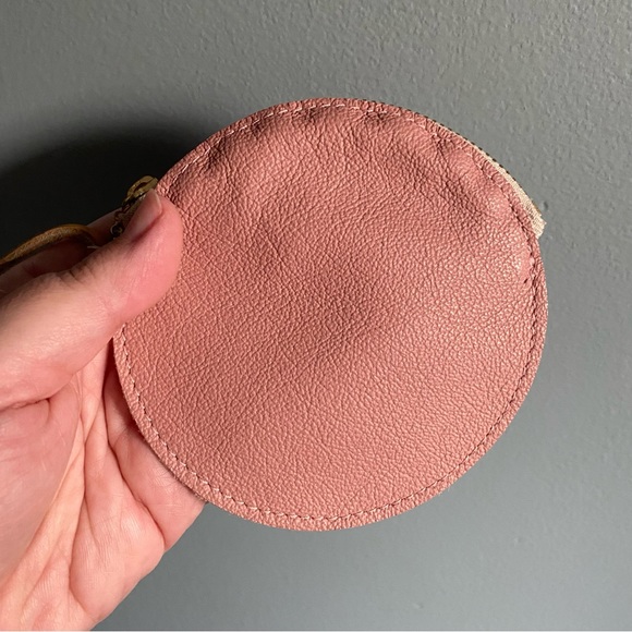 Erin Templeton 360 soft wallet zip up leather blush pink bnwot - Picture 4 of 6